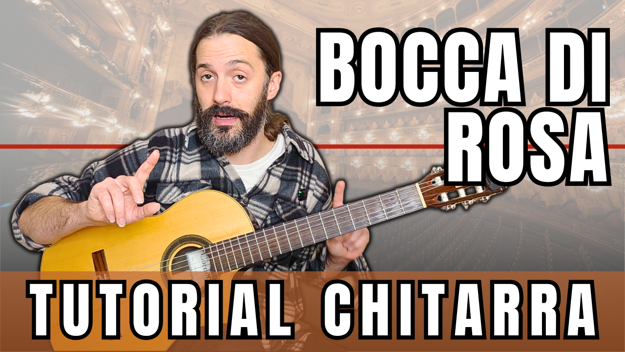 Bocca di Rosa - Fabrizio De André (live 1998) | Tutorial di Chitarra